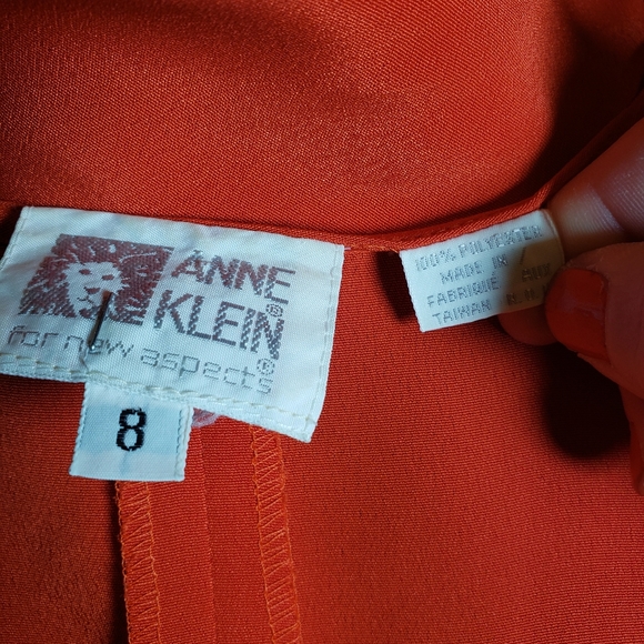 VINTAGE 70'S ANNE KLEIN PLEATED BLOUSE - Picture 8 of 8